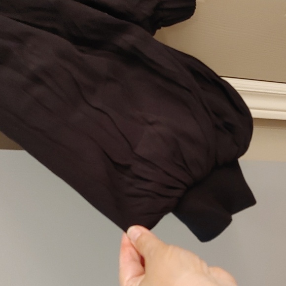 🥳HP🥳NWT FREE PEOPLE BLACK RELAXED FIT BOMBER JACKET WITH BALLOON SLEEVES XL - Picture 9 of 12